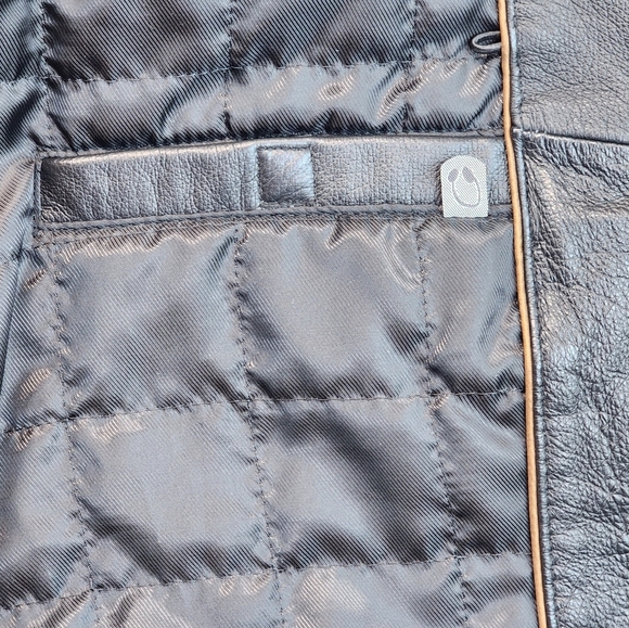 St. John's Bay Heavy Black Leather Jacket for Men Size Large - Picture 9 of 13